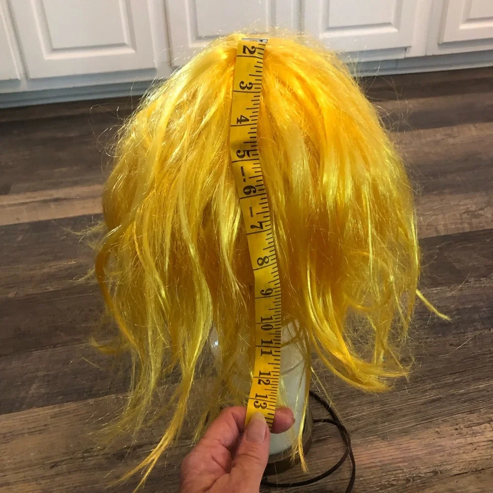 Yellow Wig with bangs Great for Halloween